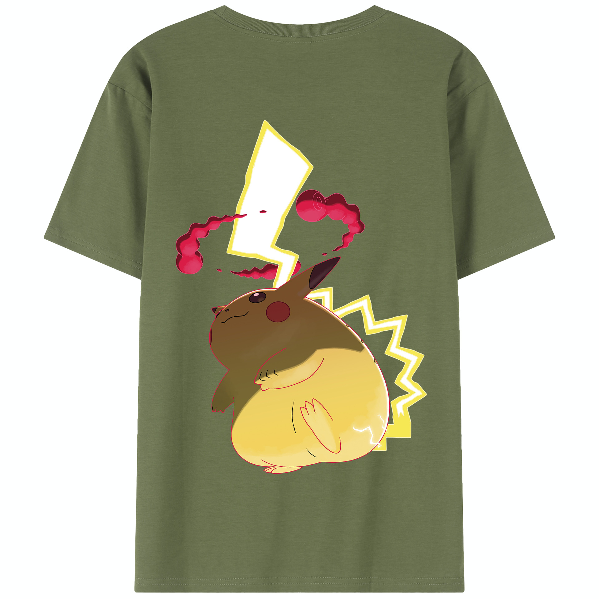 （画像用） ポケットモンスター Pokémon 綿100％半袖Tシャツ（背面プリント）